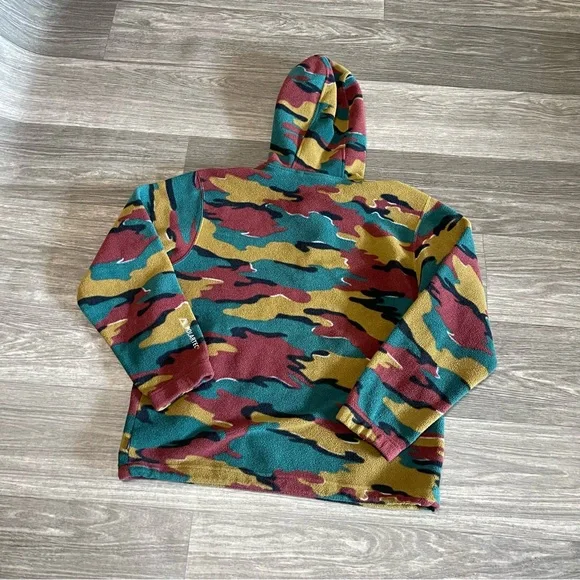 Supreme Polartec Fleece Camo Half Zip Hooded Sweatshirt - Picture 2 of 8